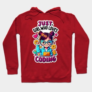 Just A Girl Who Loves Coding Hoodie